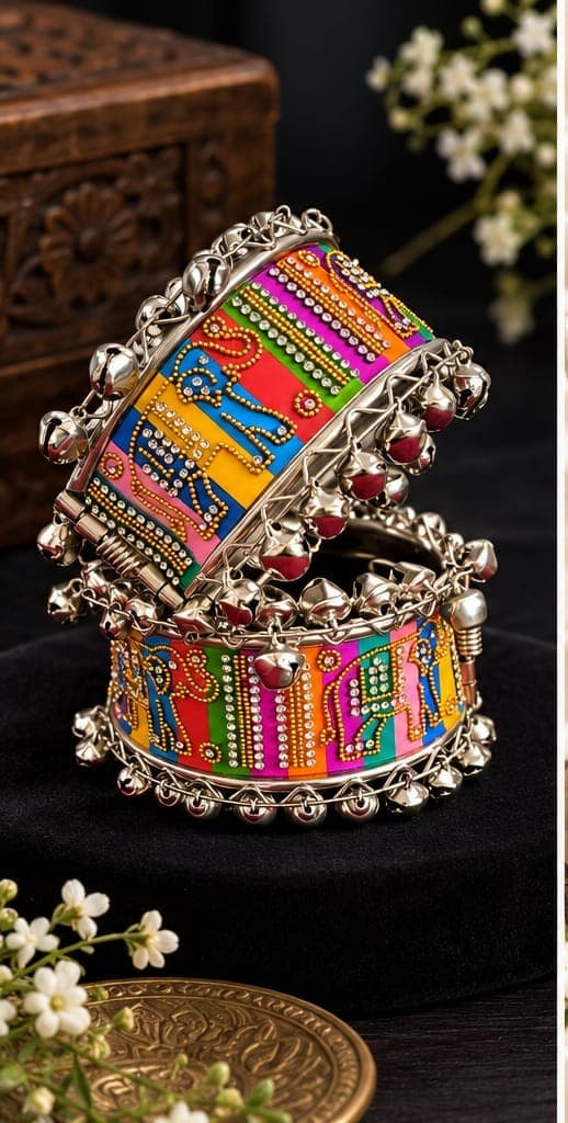 Navratri Ghungroo Kada Pair