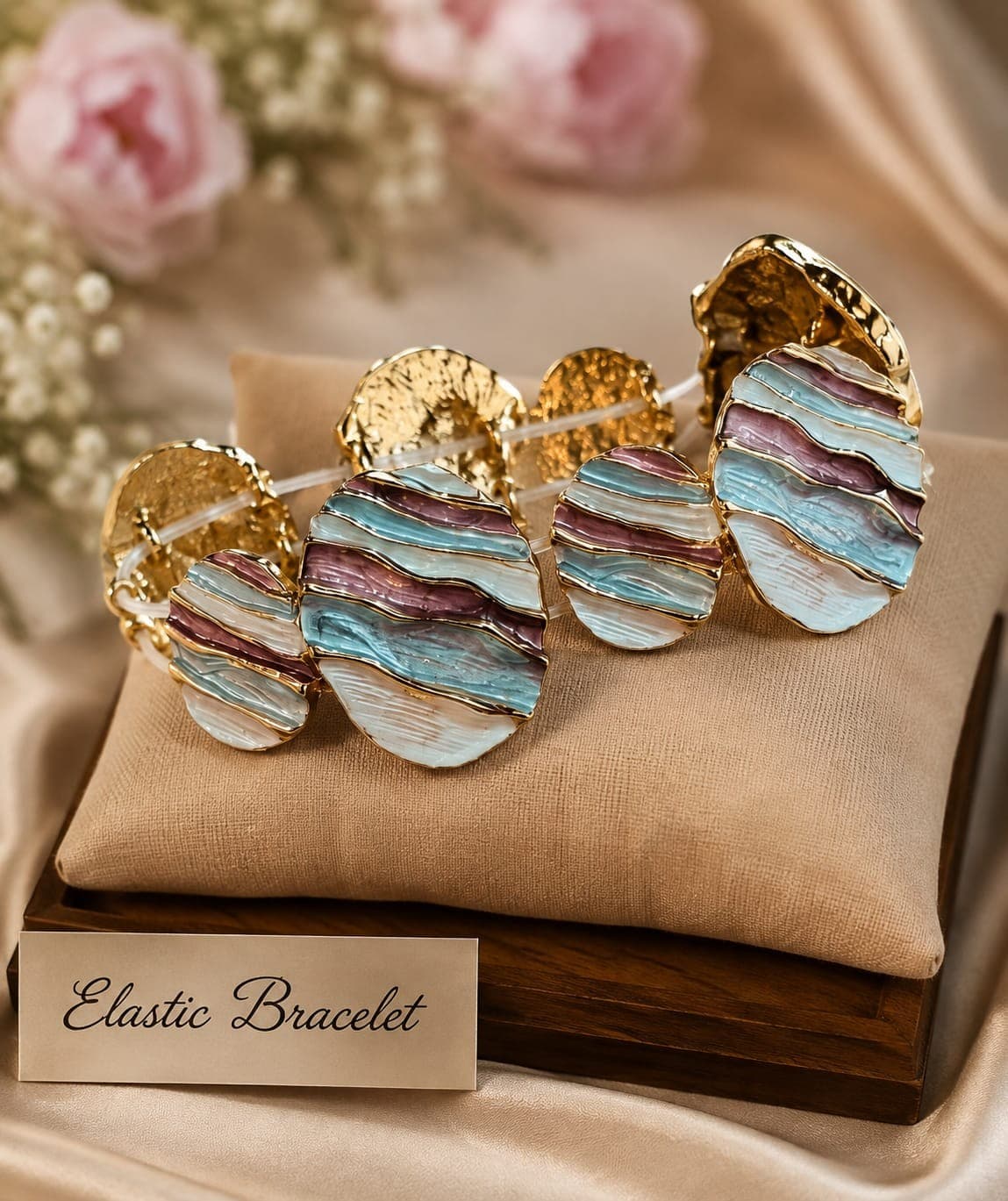 Pastel Stripe Enamel Bracelet