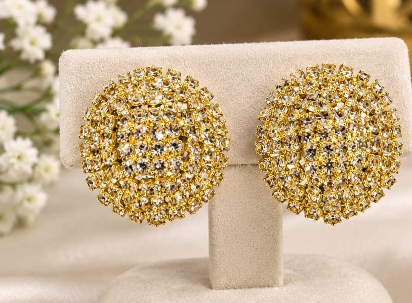 Round AD Cluster Studs