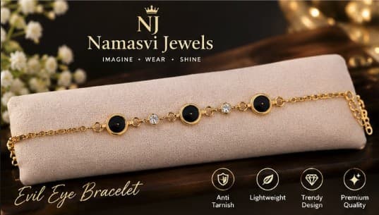 Onyx Crystal Station Bracelet