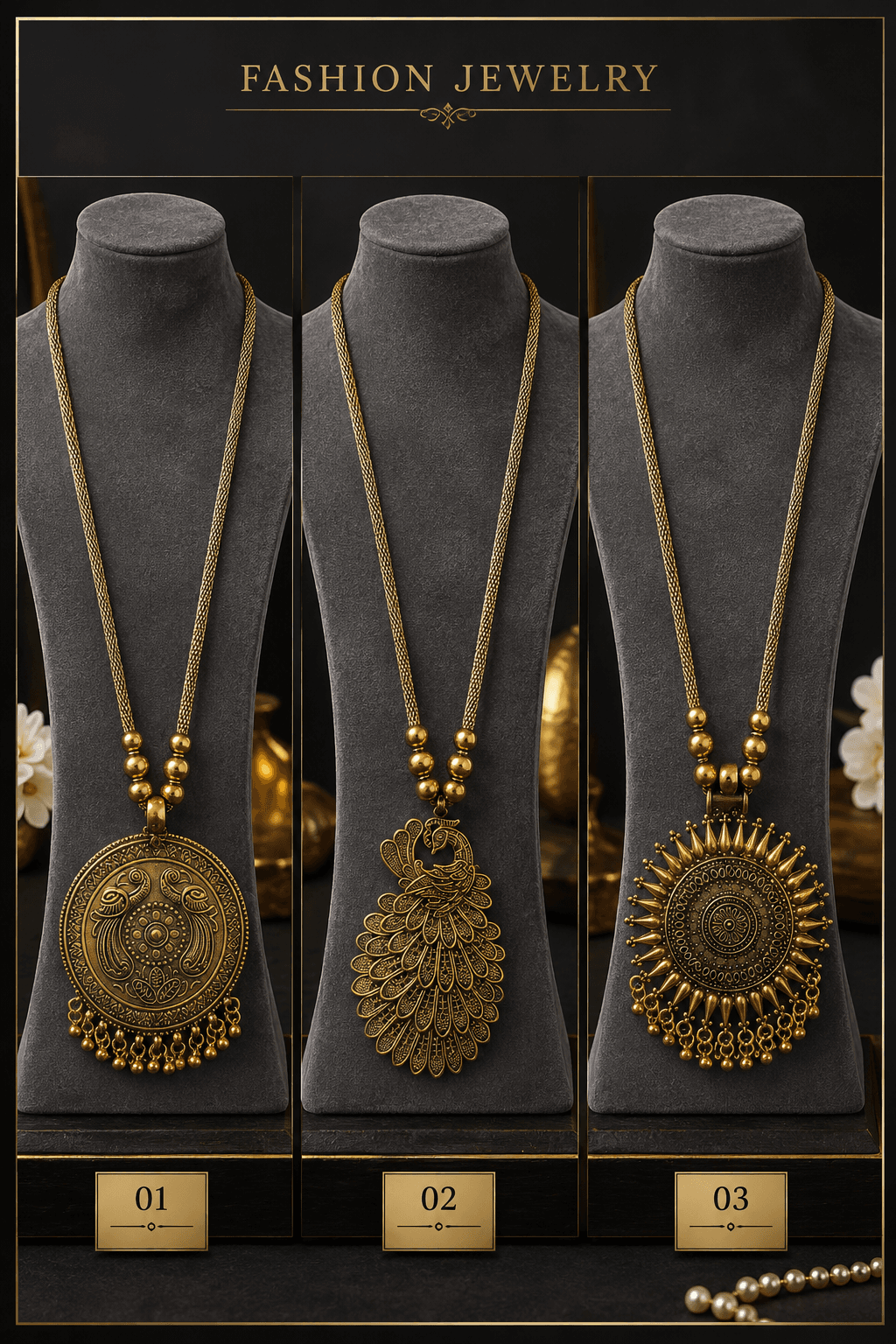 Filigree Peacock Antique Pendant